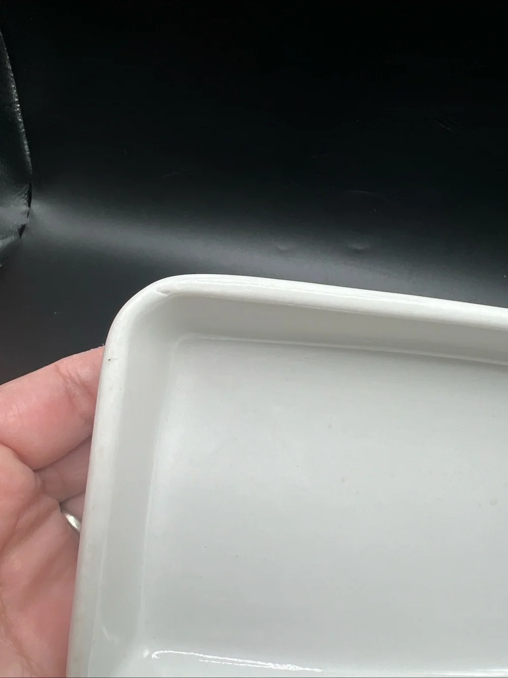 Vintage Sterling China Restaurant Ware Small Baking Dish White E Liverpool Ohio
